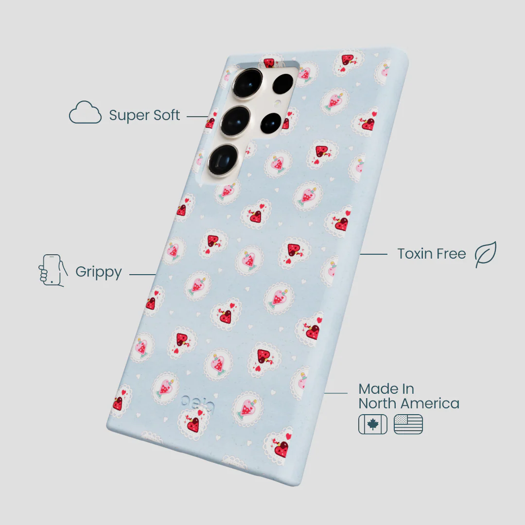Powder Blue Love Potion Samsung Galaxy S24 Ultra Case - Image 4