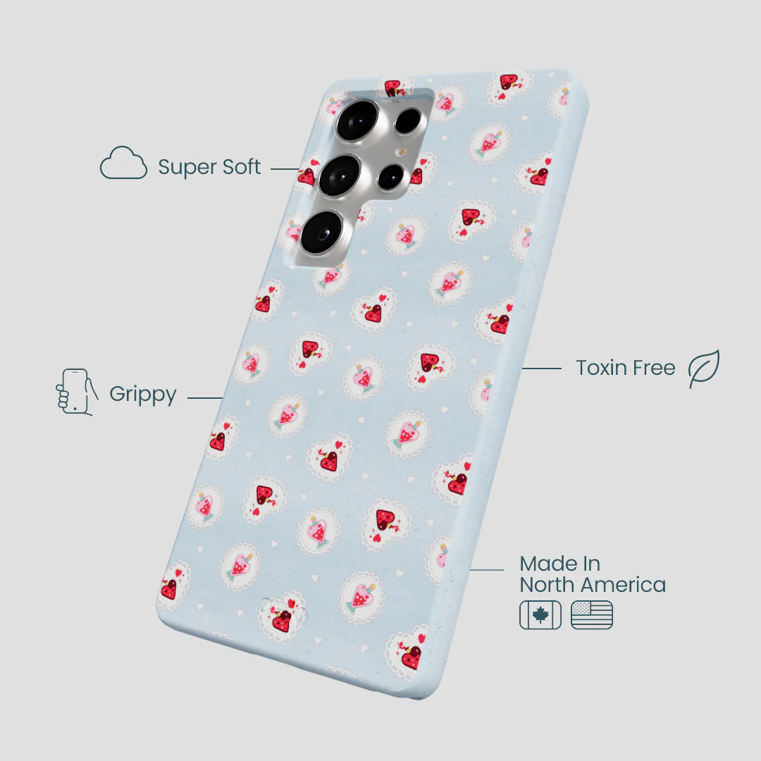 Powder Blue Love Potion Samsung Galaxy S25 Ultra Case - Image 4