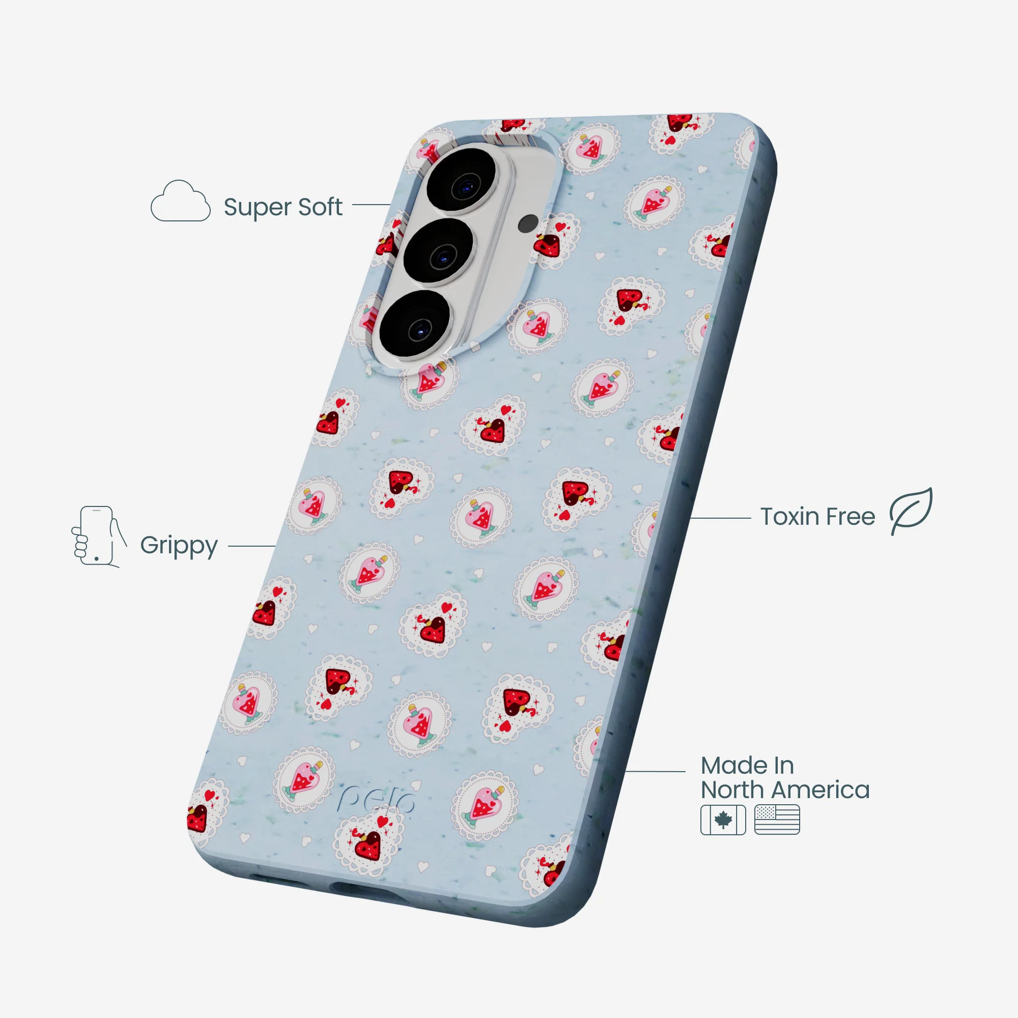 Powder Blue Love Potion Samsung Galaxy S26 Case - Image 4