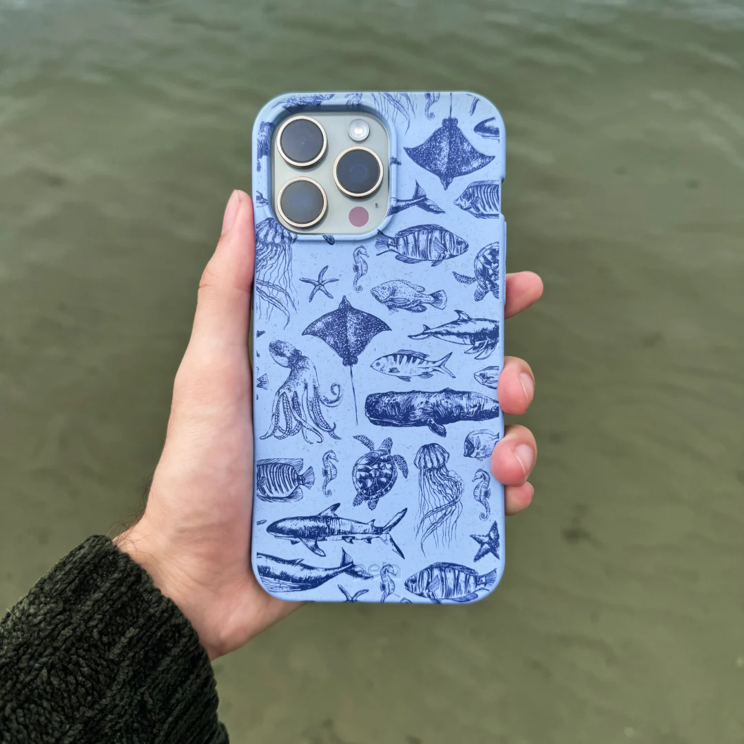 Powder Blue Marine Life Google Pixel 10 Pro XL Case - Image 2