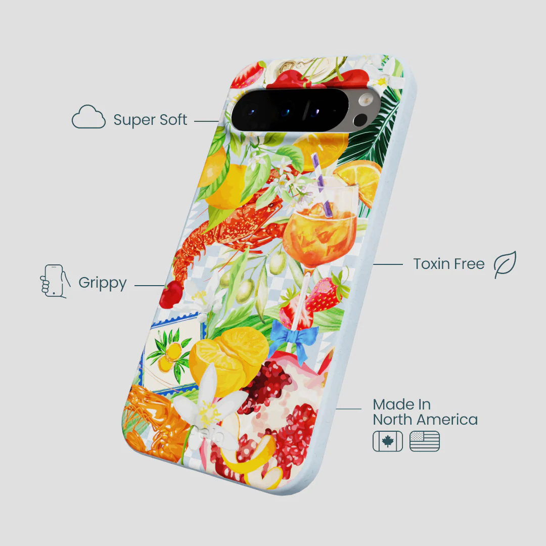 Powder Blue Mediterranean Summers Google Pixel 9 Pro XL Case - Image 4
