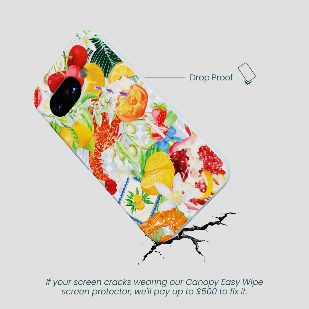 Powder Blue Mediterranean Summers Google Pixel 9a Case - Image 5