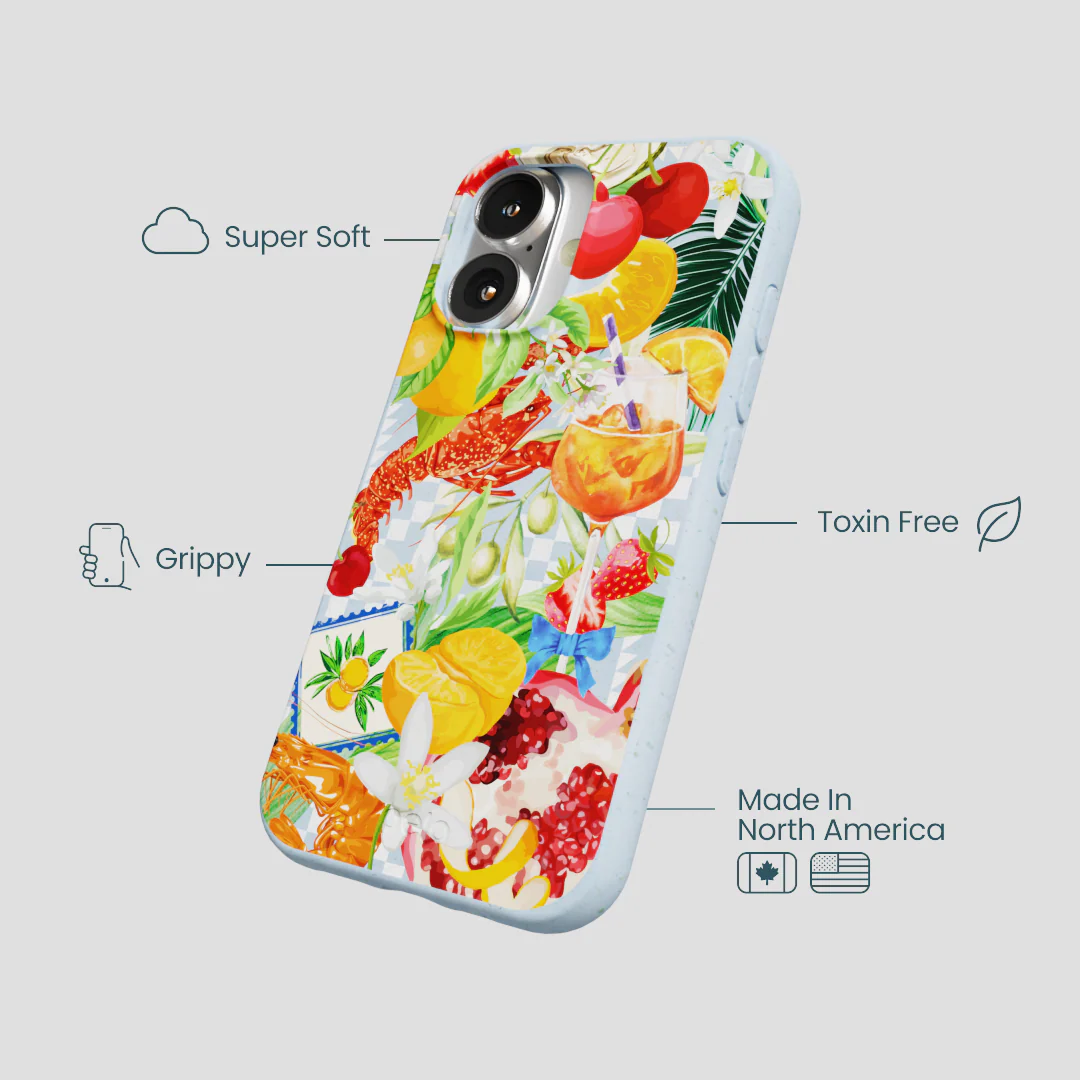 Powder Blue Mediterranean Summers iPhone 16 Case - Image 4