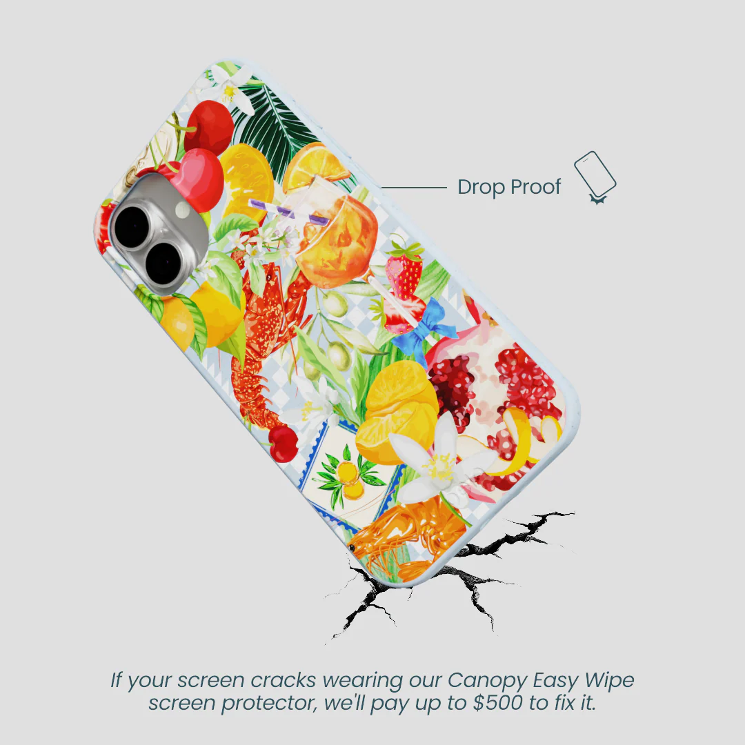 Powder Blue Mediterranean Summers iPhone 16 Plus Case - Image 5
