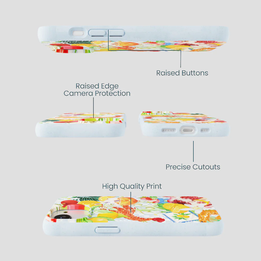 Powder Blue Mediterranean Summers iPhone 16e/17e Case - Image 3