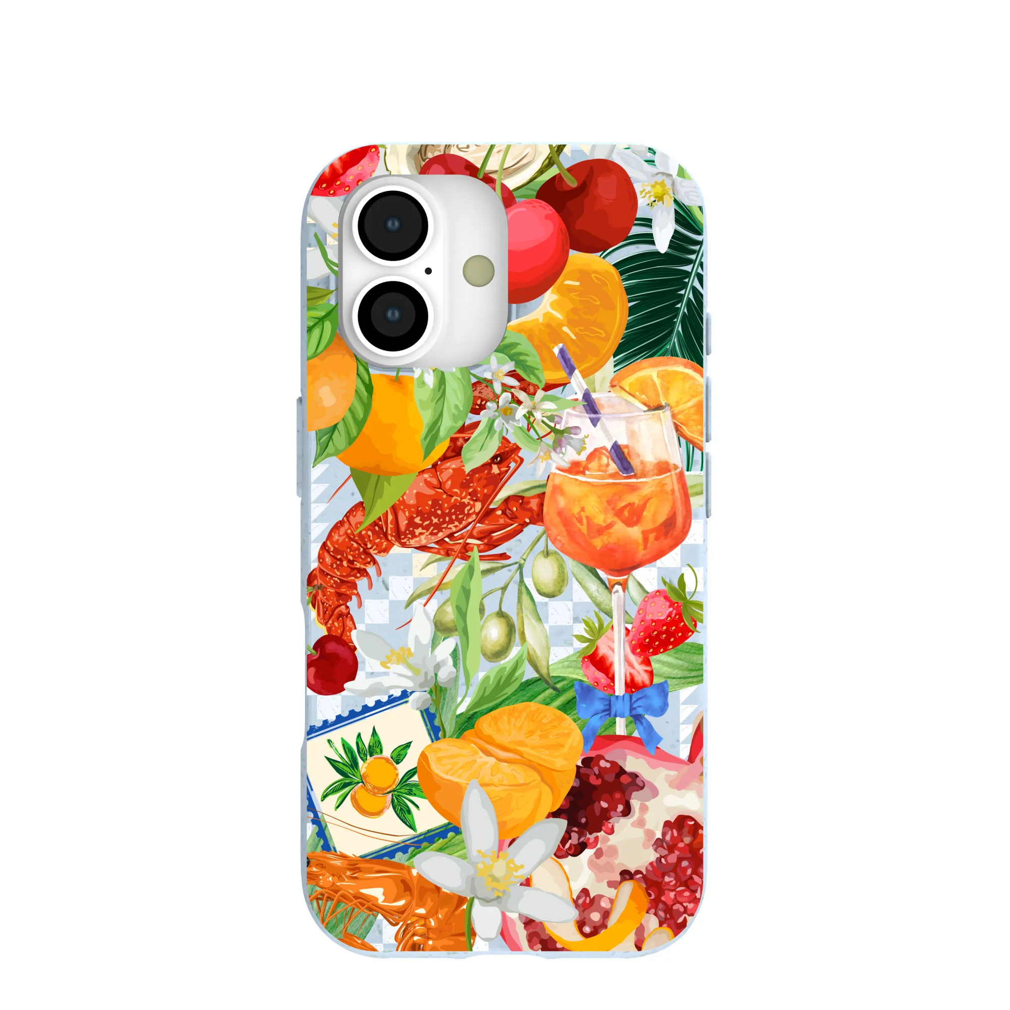 Powder Blue Mediterranean Summers iPhone 17 Case