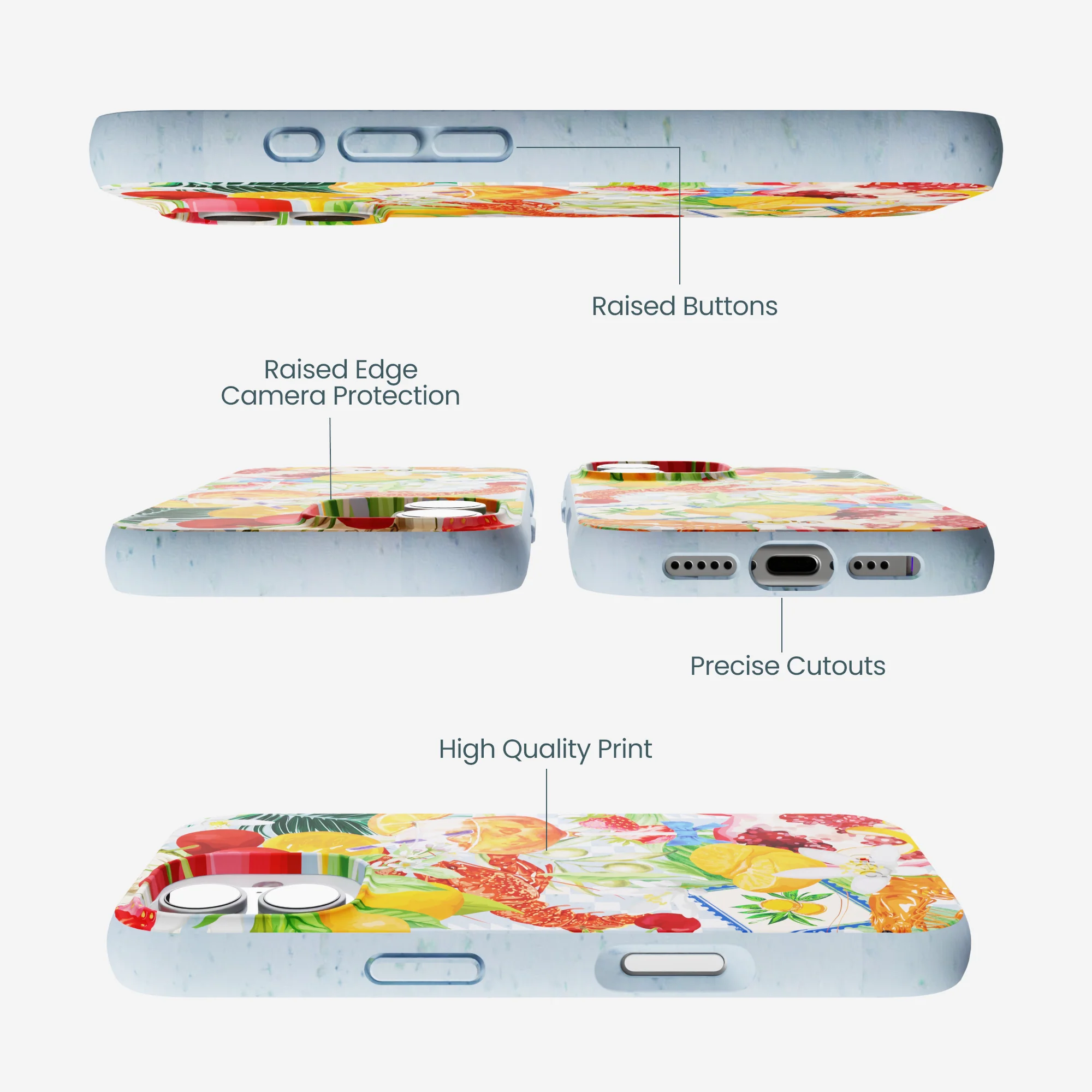 Powder Blue Mediterranean Summers iPhone 17 Case - Image 3