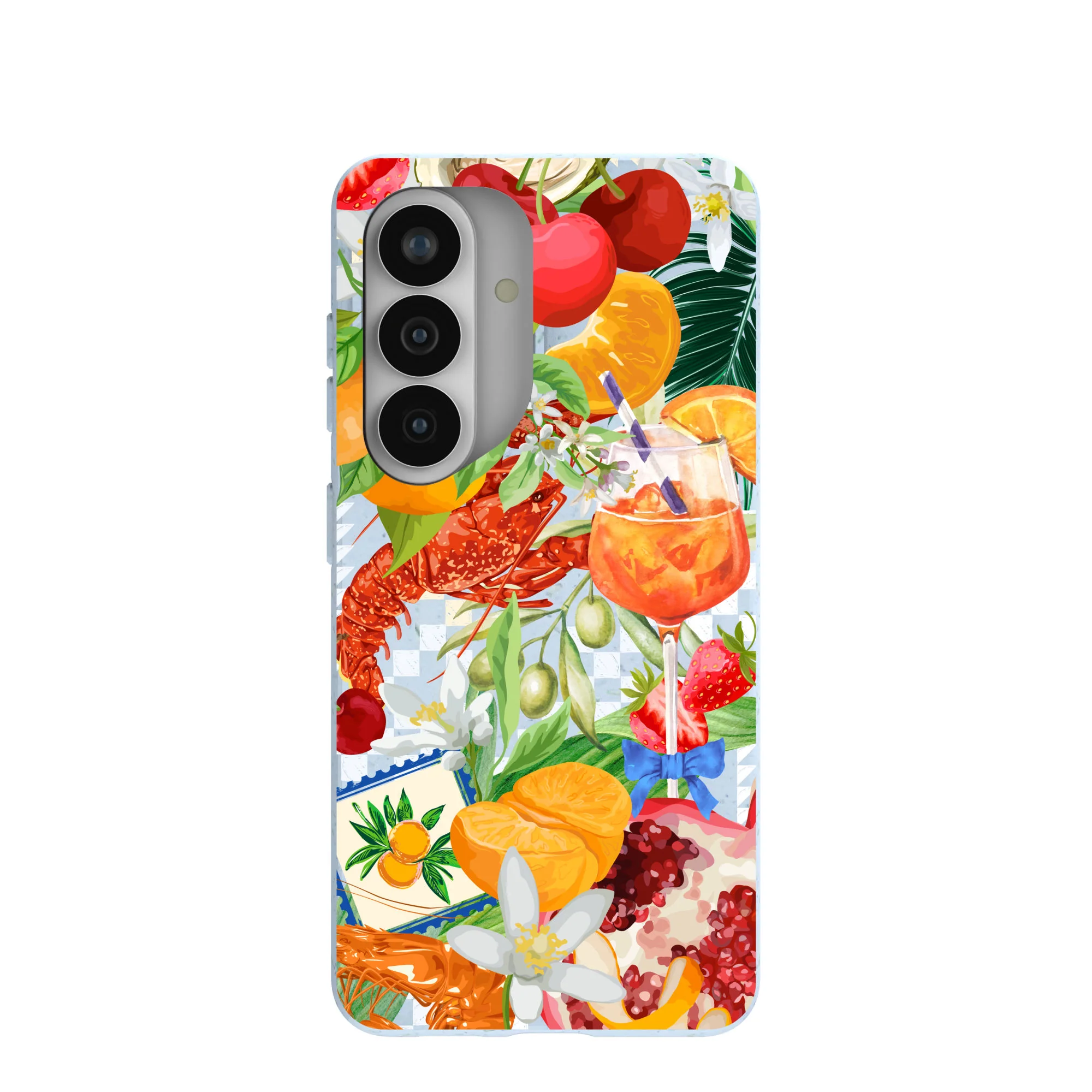 Powder Blue Mediterranean Summers Samsung Galaxy S26 Case