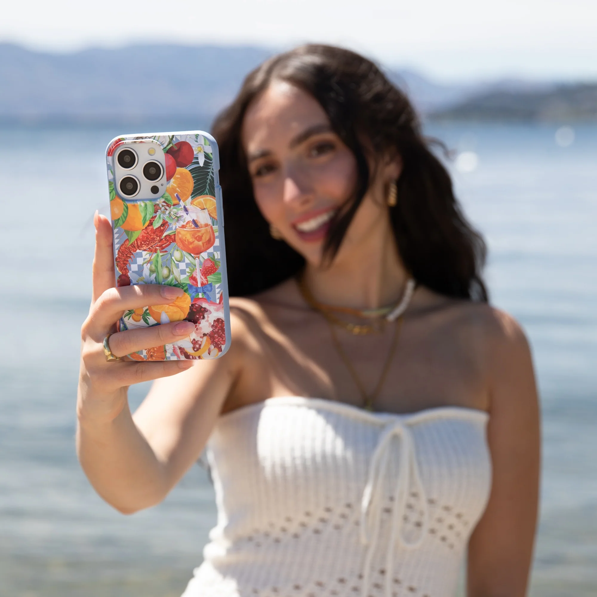 Powder Blue Mediterranean Summers iPhone 17 Pro Max Case - Image 6