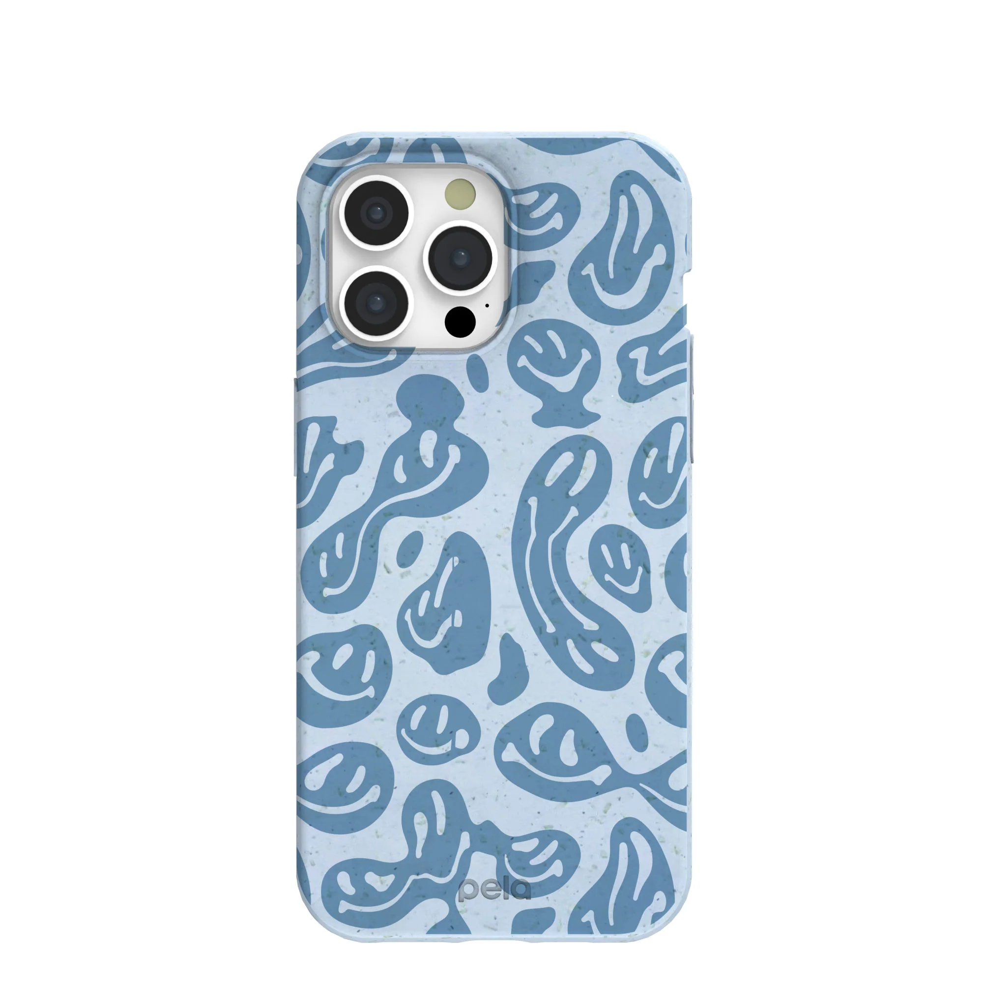 Powder Blue Melting Faces iPhone 15 Pro Max Case