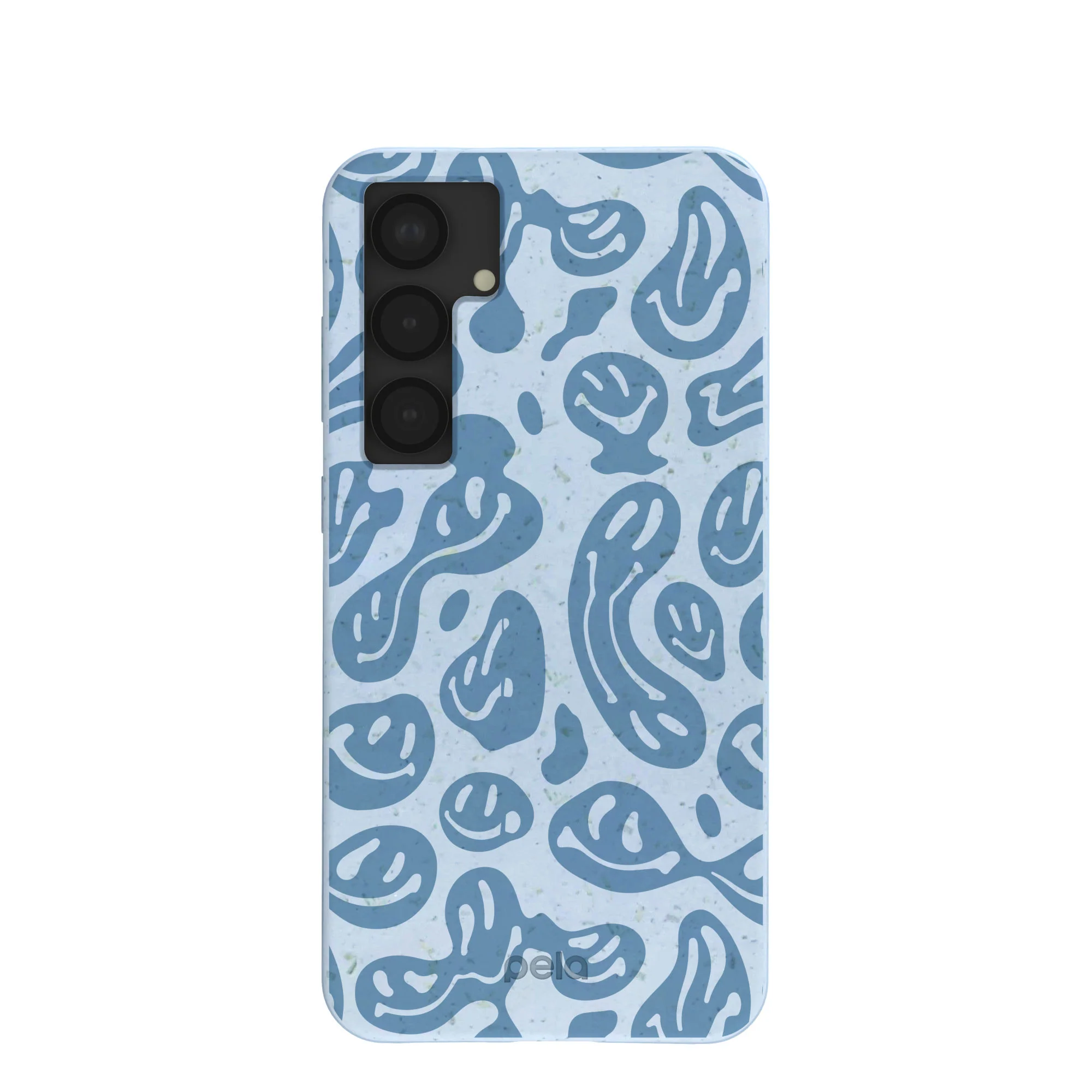 Powder Blue Melting Faces Samsung Galaxy S25+(Plus) Case