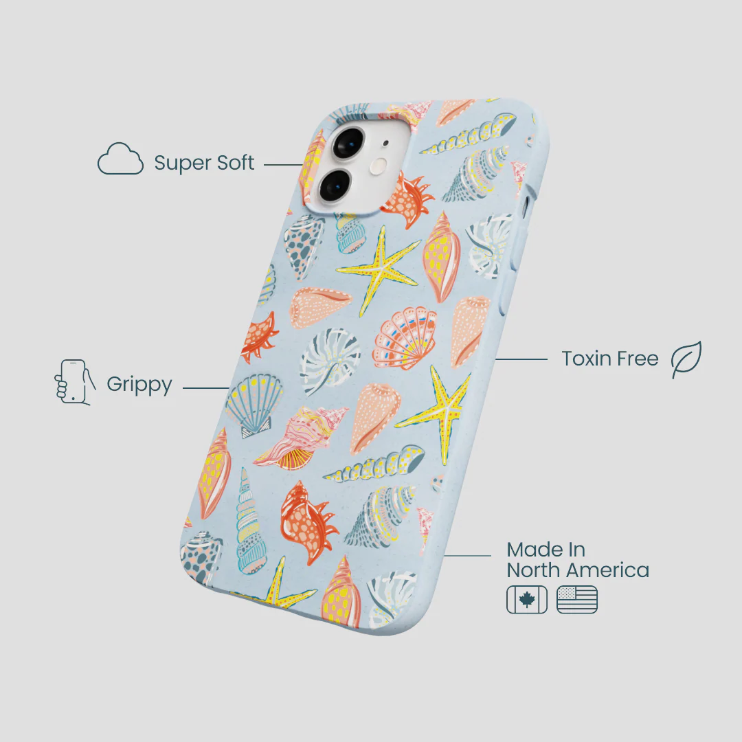 Powder Blue Mermaid Finds iPhone 12/ iPhone 12 Pro Case - Image 4