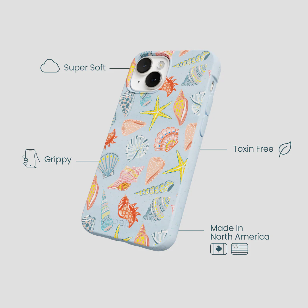 Powder Blue Mermaid Finds iPhone 13 Mini Case - Image 4