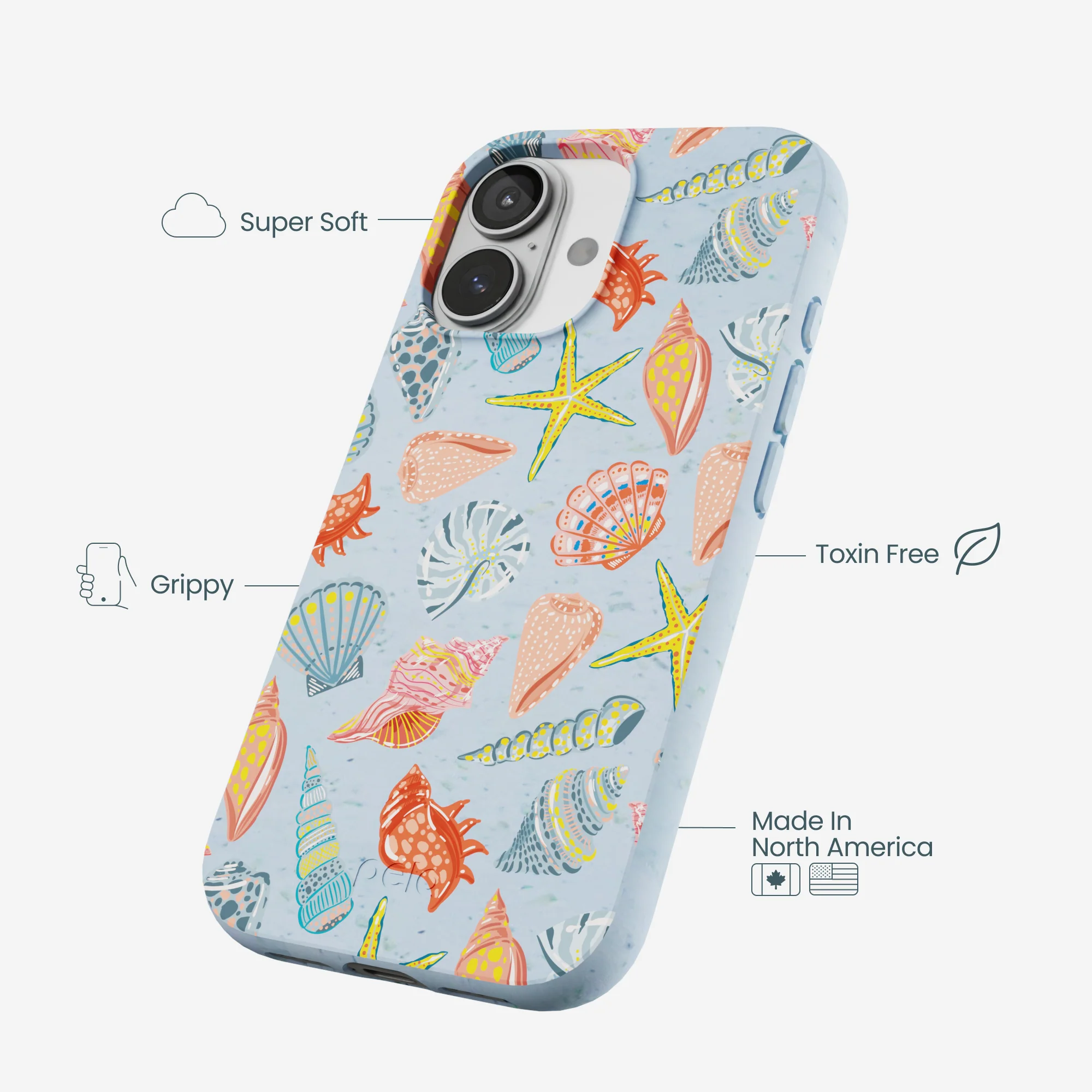 Powder Blue Mermaid Finds iPhone 17 Case - Image 3