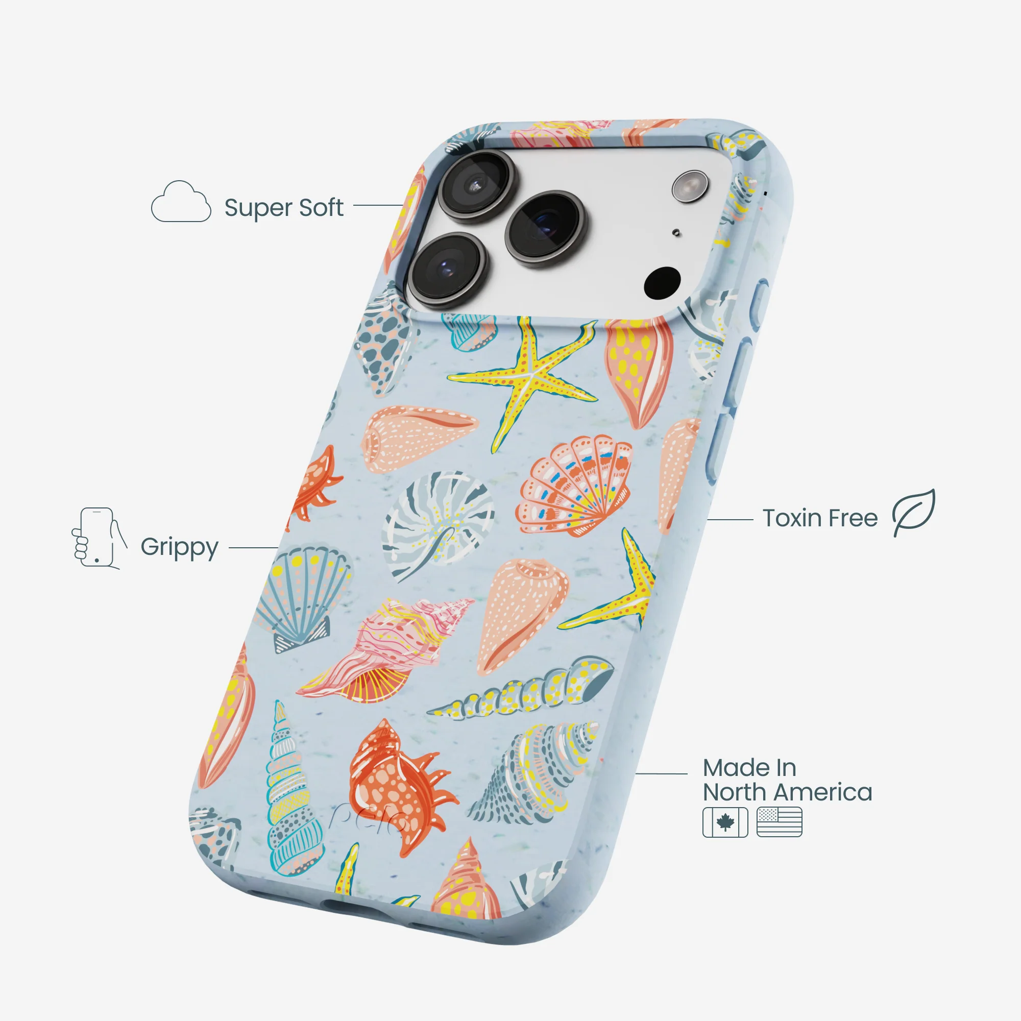 Powder Blue Mermaid Finds iPhone 17 Pro Case - Image 4