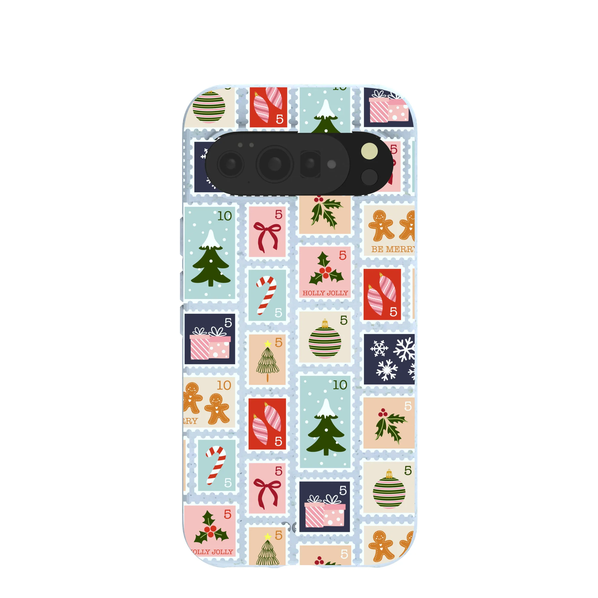 Powder Blue Noel Stamps Google Pixel 10 Pro XL Case