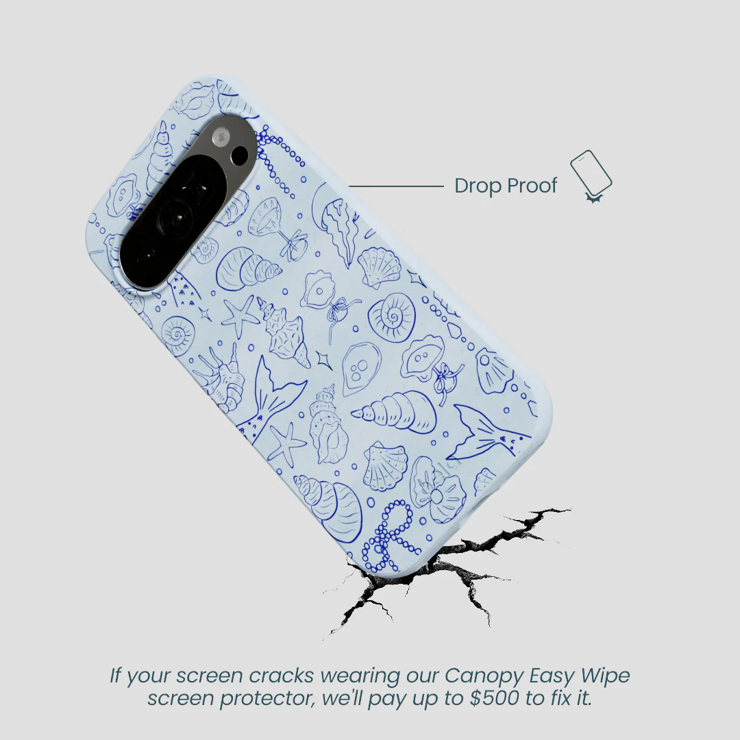 Powder Blue Ocean Charms Google Pixel 10/10 Pro Case - Image 5