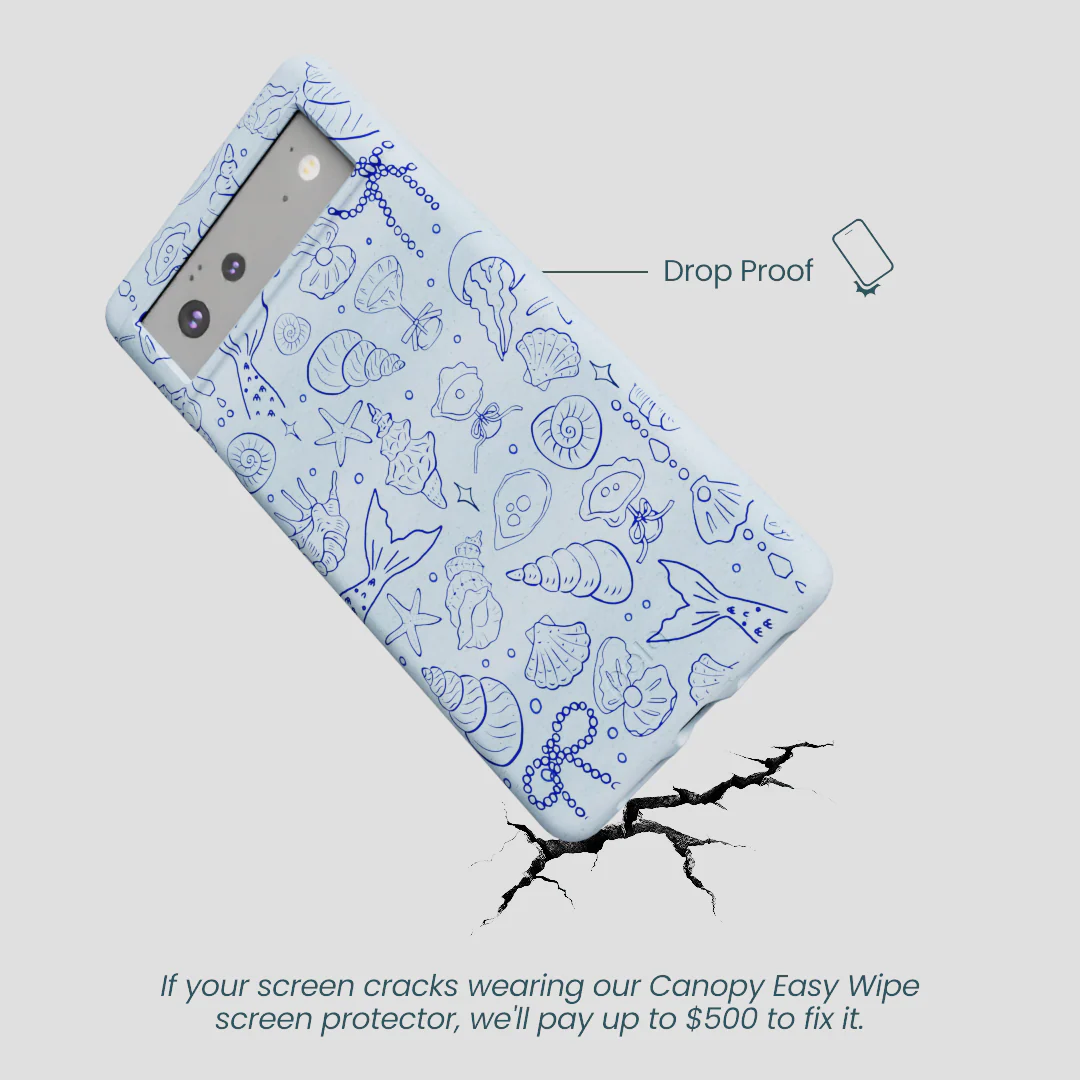 Powder Blue Ocean Charms Google Pixel 6 Case - Image 5