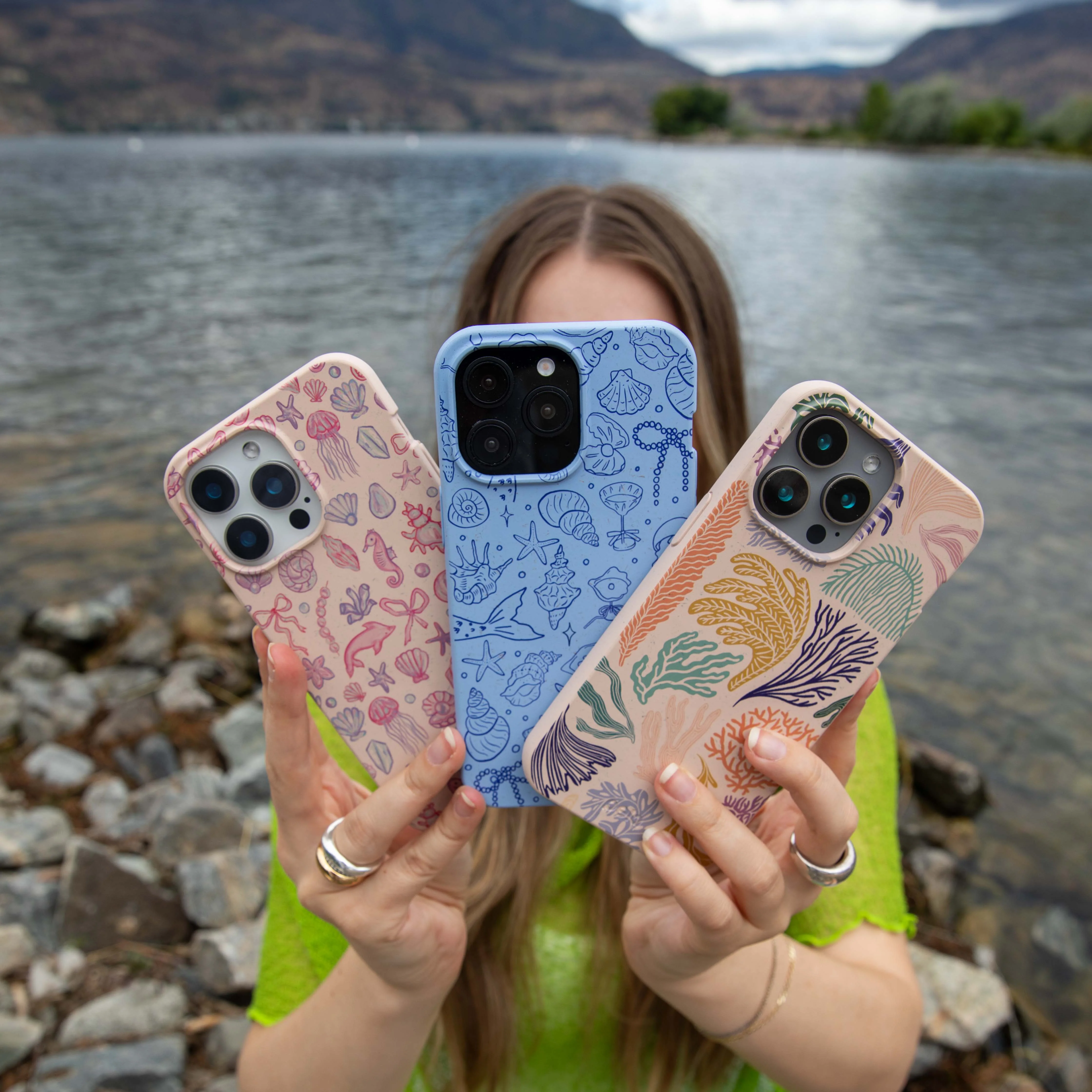 Powder Blue Ocean Charms Google Pixel 8 Case - Image 5