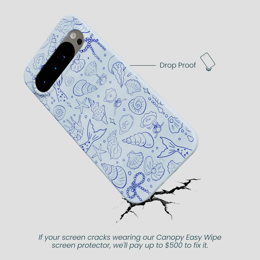 Powder Blue Ocean Charms Google Pixel 9 Pro XL Case - Image 5
