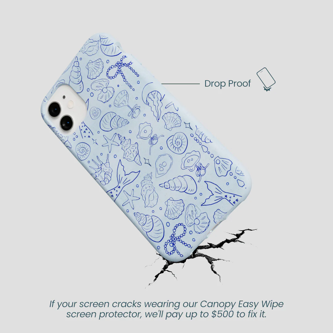 Powder Blue Ocean Charms iPhone 11 Case - Image 5