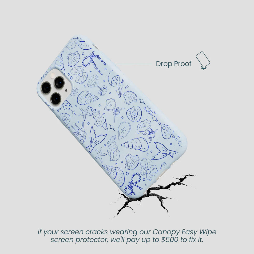 Powder Blue Ocean Charms iPhone 11 Pro Case - Image 5