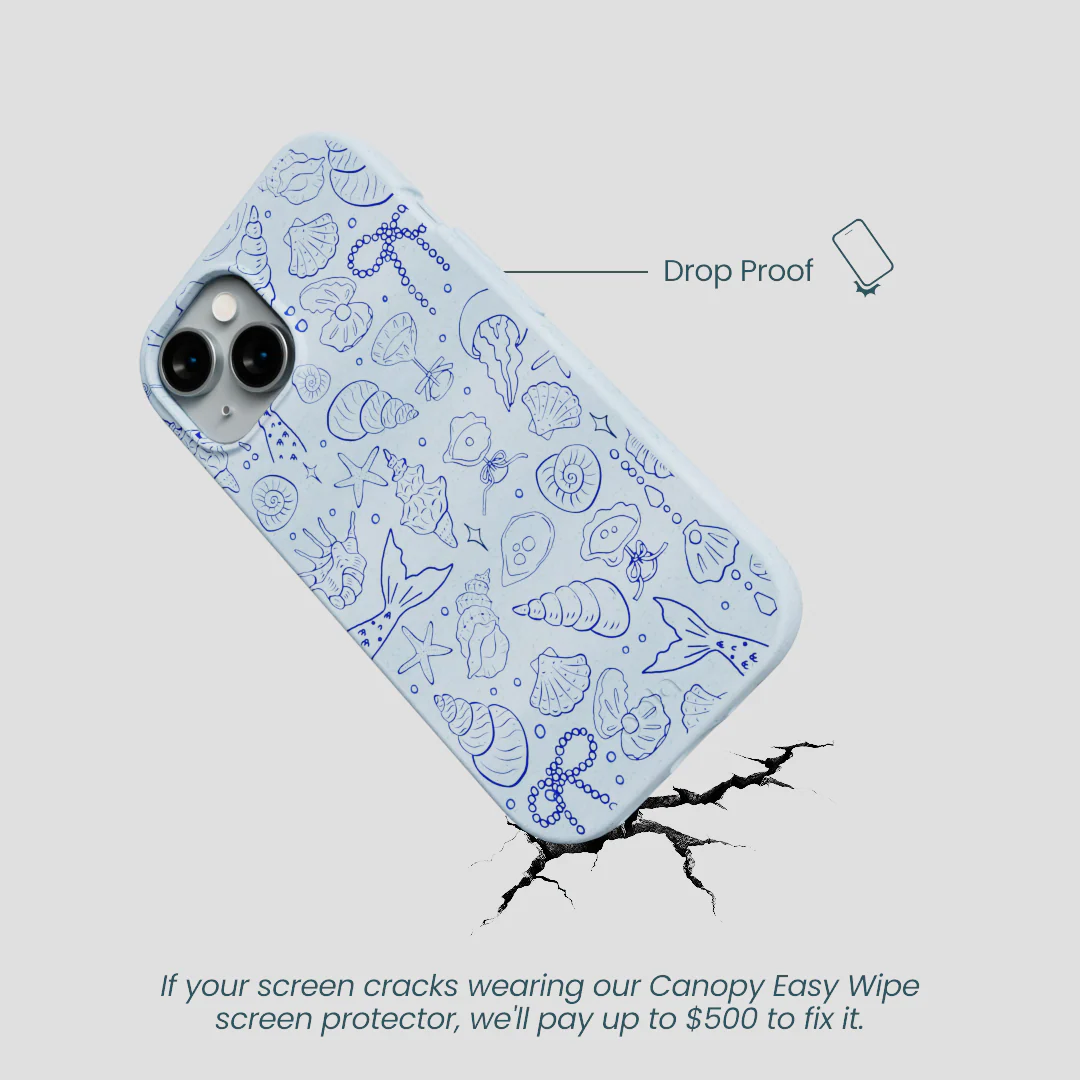 Powder Blue Ocean Charms iPhone 15 Case - Image 5