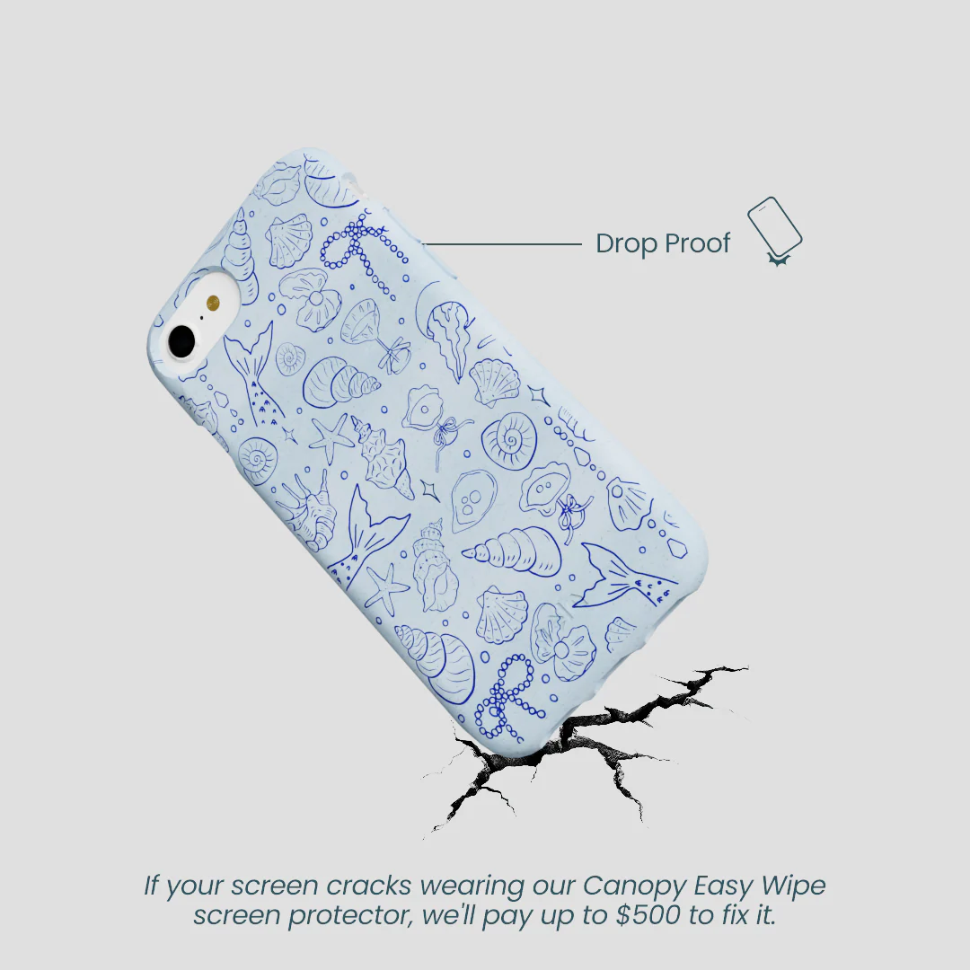 Powder Blue Ocean Charms iPhone 6/6s/7/8/SE Case - Image 5