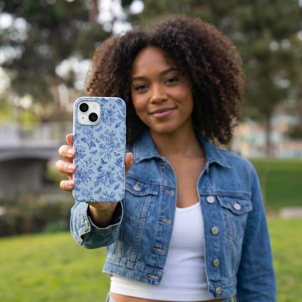 Powder Blue Porcelain Google Pixel 10a Case - Image 5