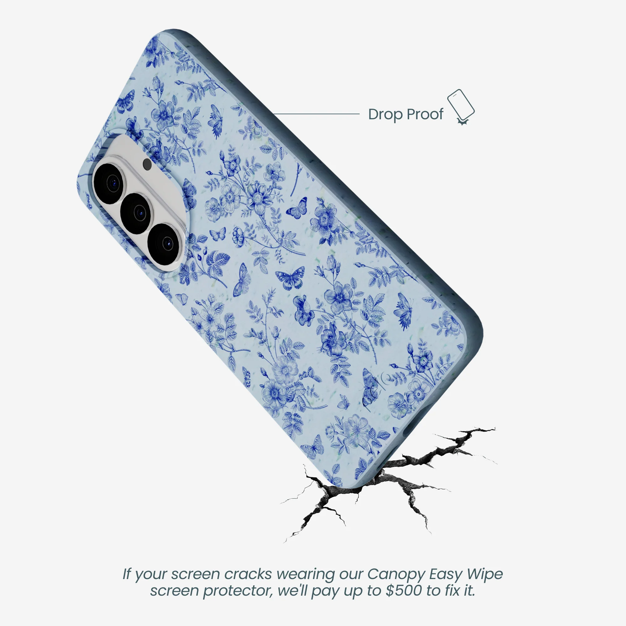 Powder Blue Porcelain Samsung Galaxy S26 Case - Image 5