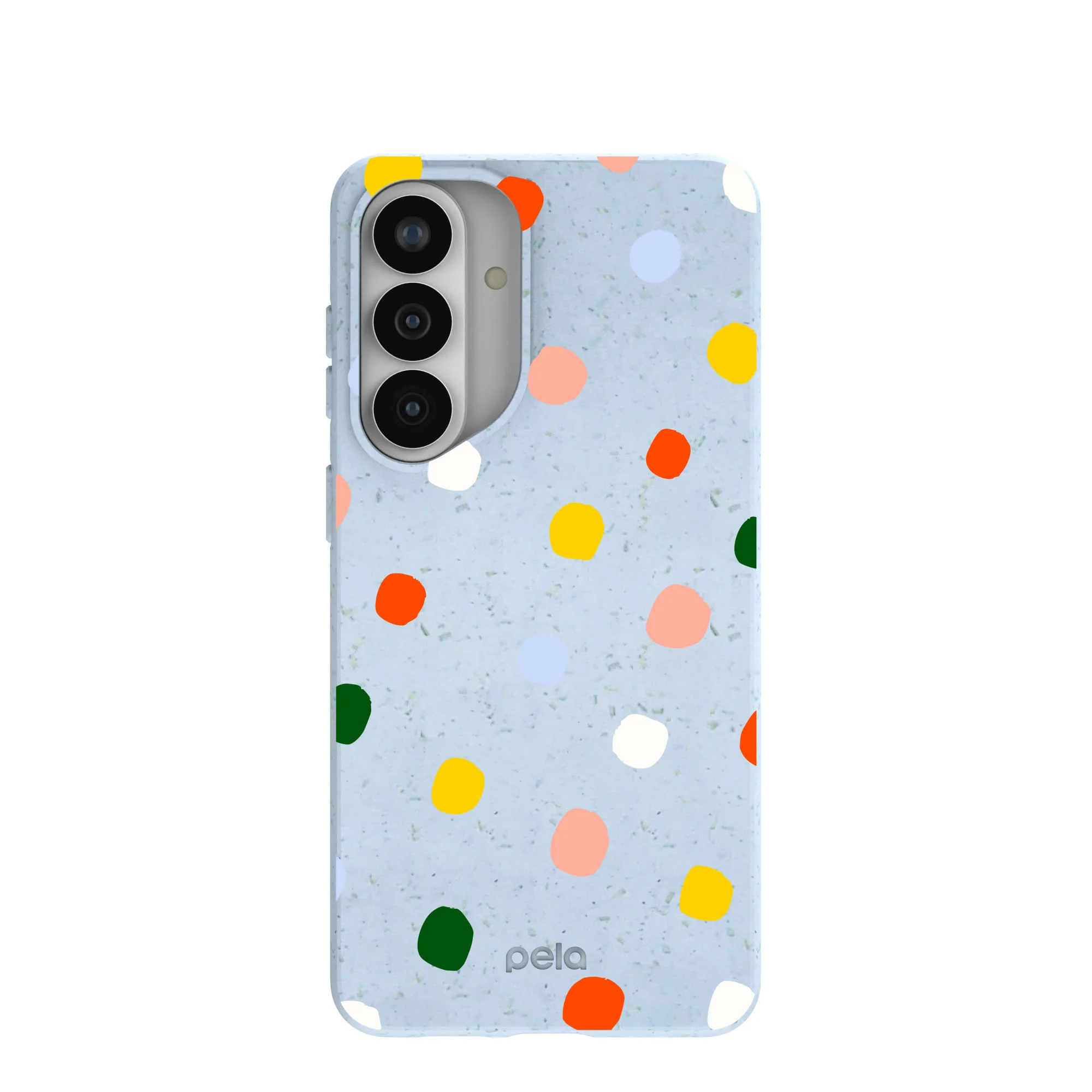 Powder Blue Rainbow Dots Samsung Galaxy S26+(Plus) Case