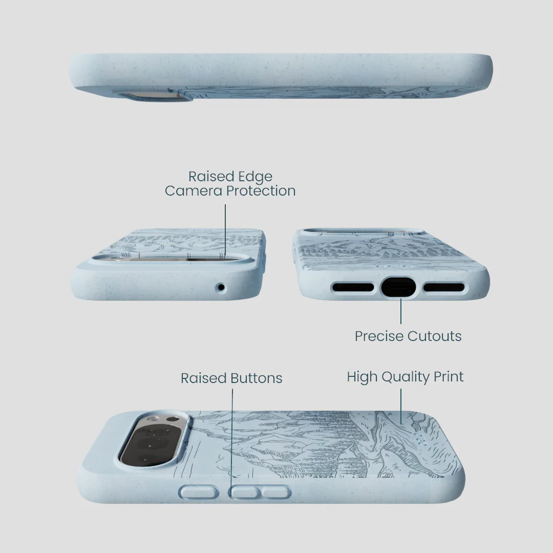 Powder Blue Rockies Google Pixel 10/10 Pro Case - Image 3