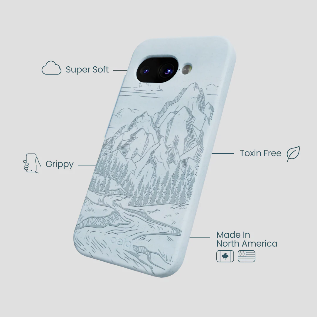 Powder Blue Rockies Google Pixel 9a Case - Image 3