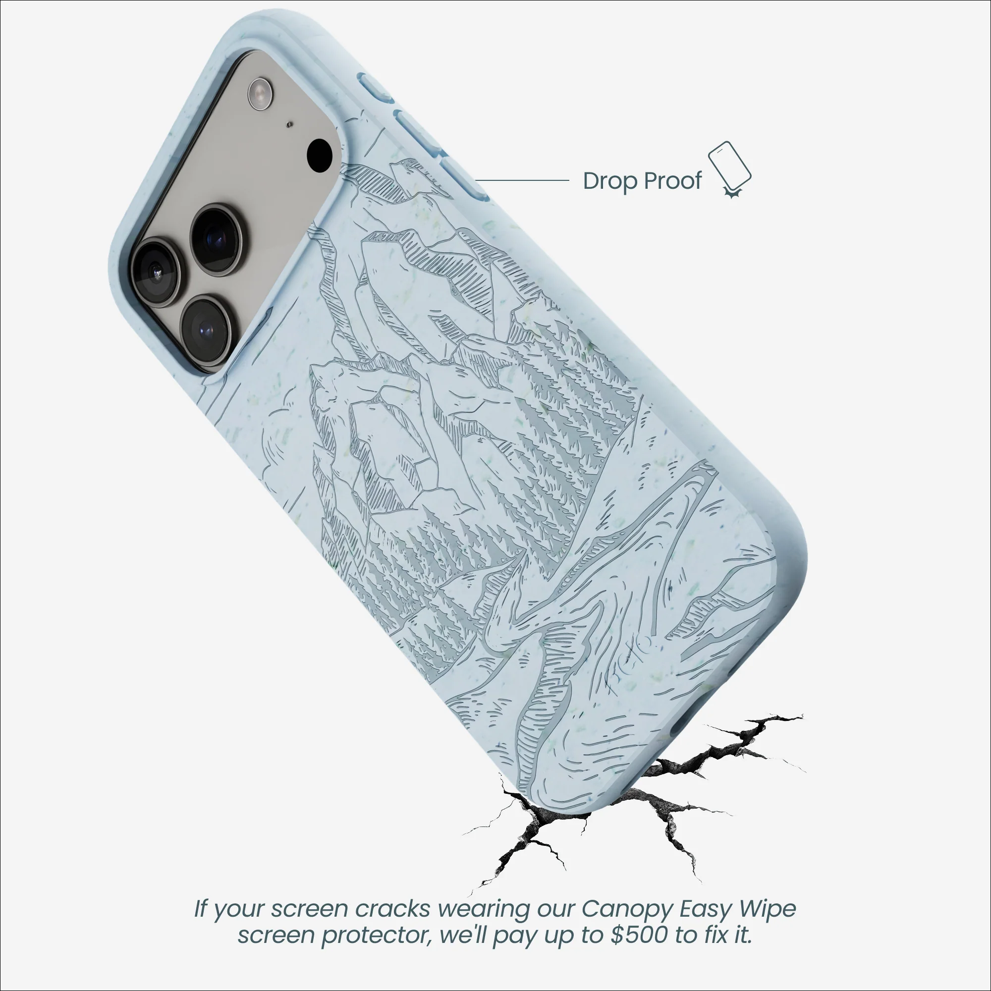 Powder Blue Rockies iPhone 17 Pro Max Case - Image 5