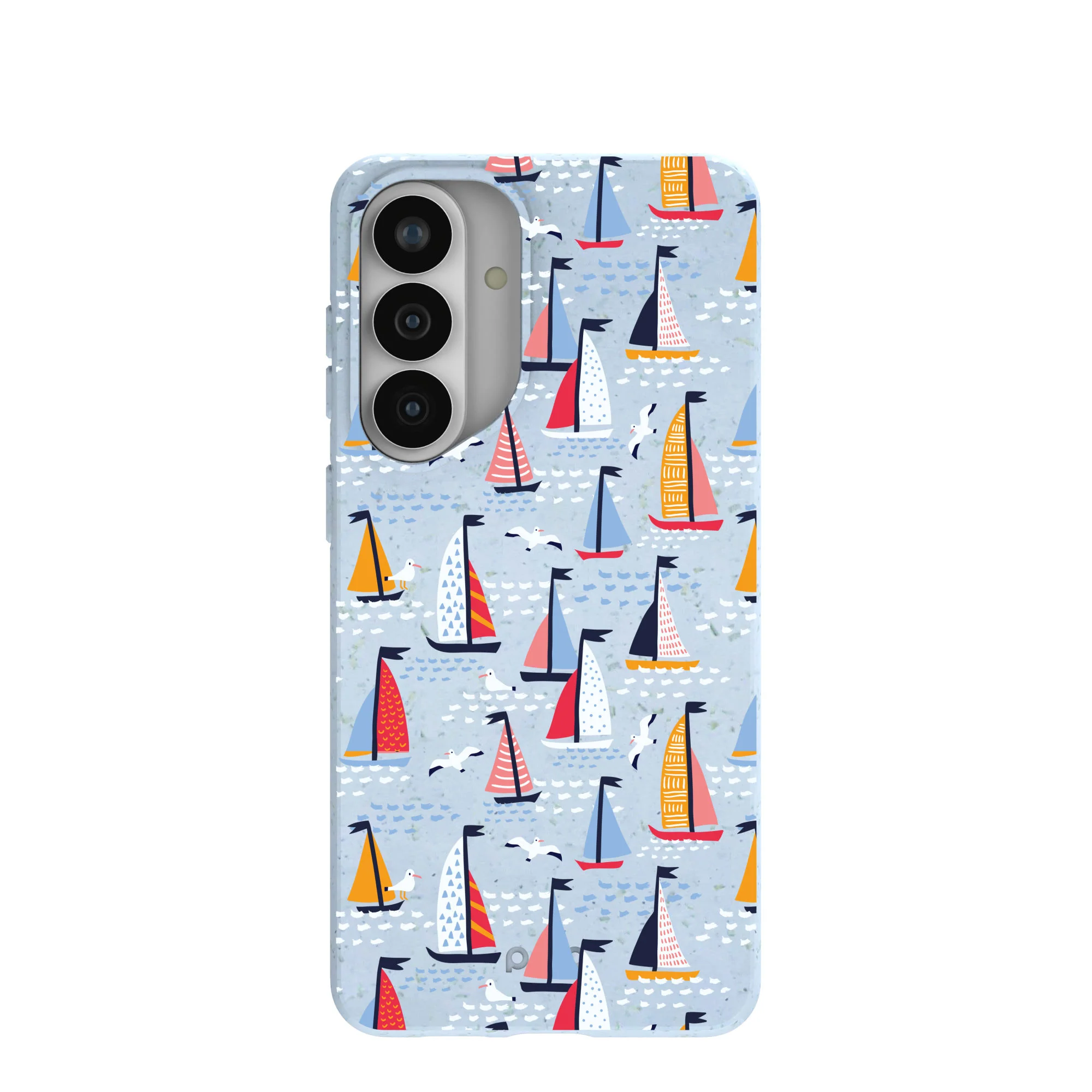 Powder Blue Sails and Seagulls Samsung Galaxy S26+(Plus) Case