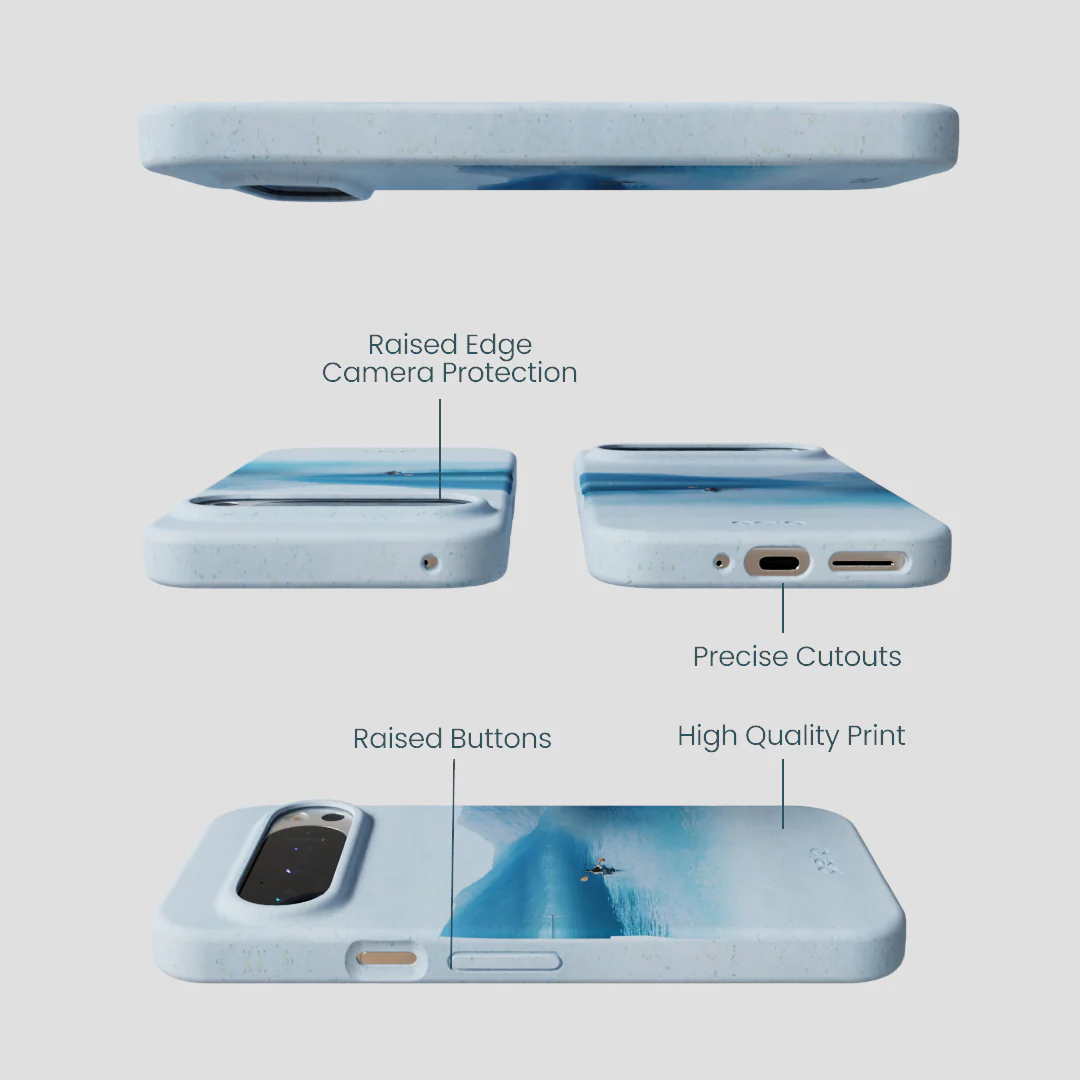 Powder Blue Serene Google Pixel 9/9 Pro Case - Image 2