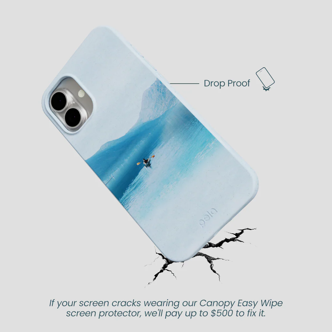 Powder Blue Serene iPhone 16 Plus Case - Image 5