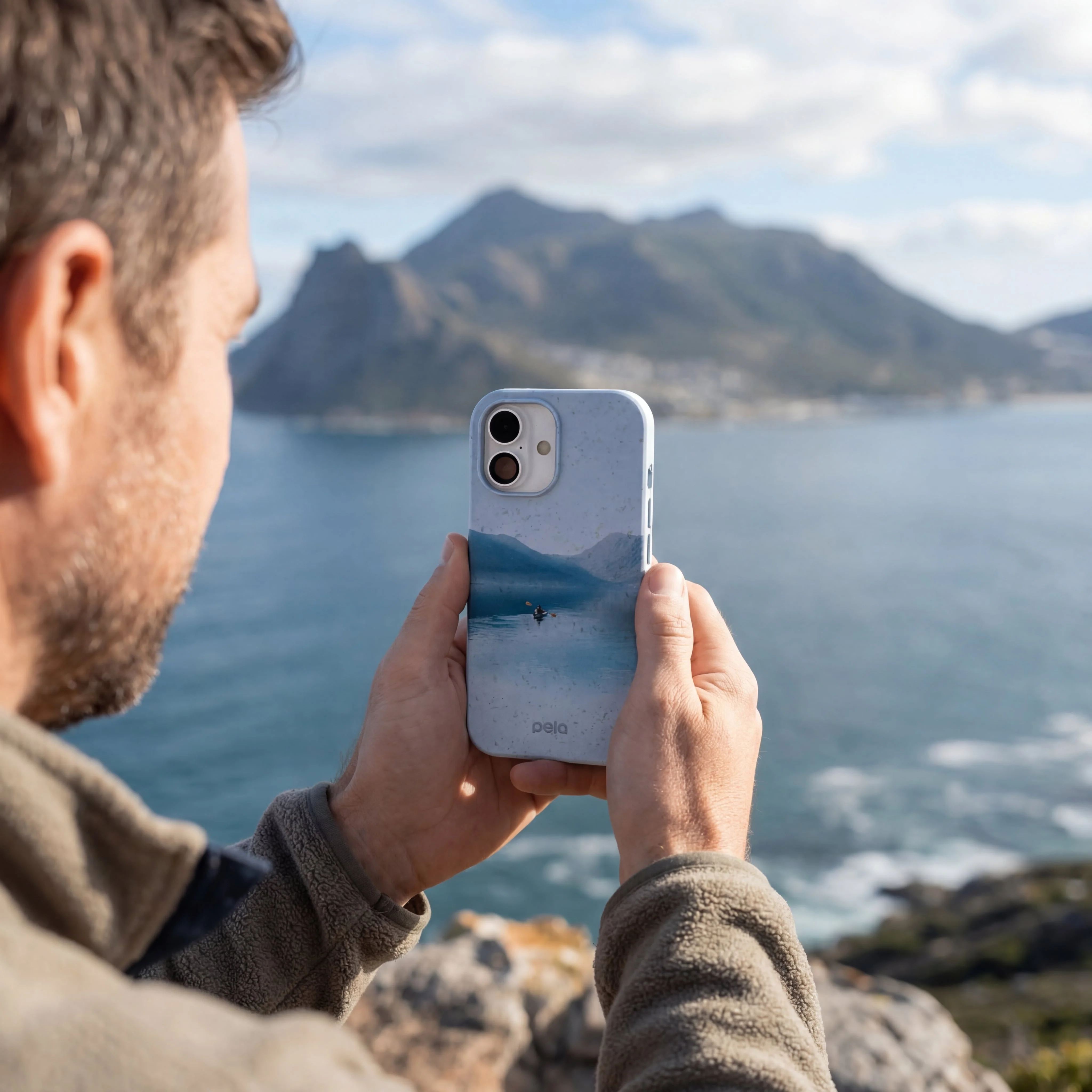 Powder Blue Serene iPhone 16 Pro Case - Image 2