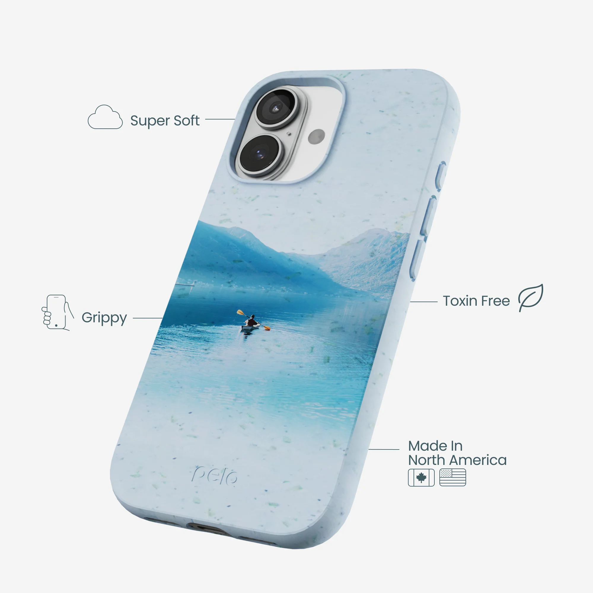 Powder Blue Serene iPhone 17 Case - Image 4