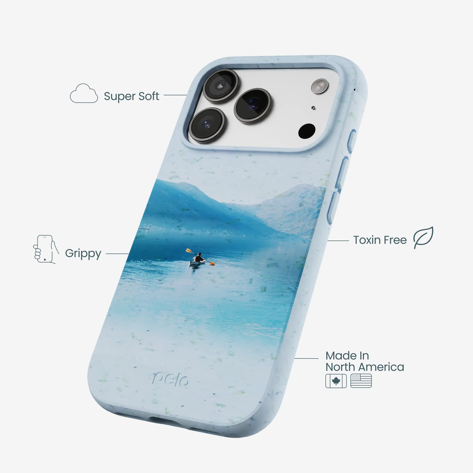 Powder Blue Serene iPhone 17 Pro Case - Image 4