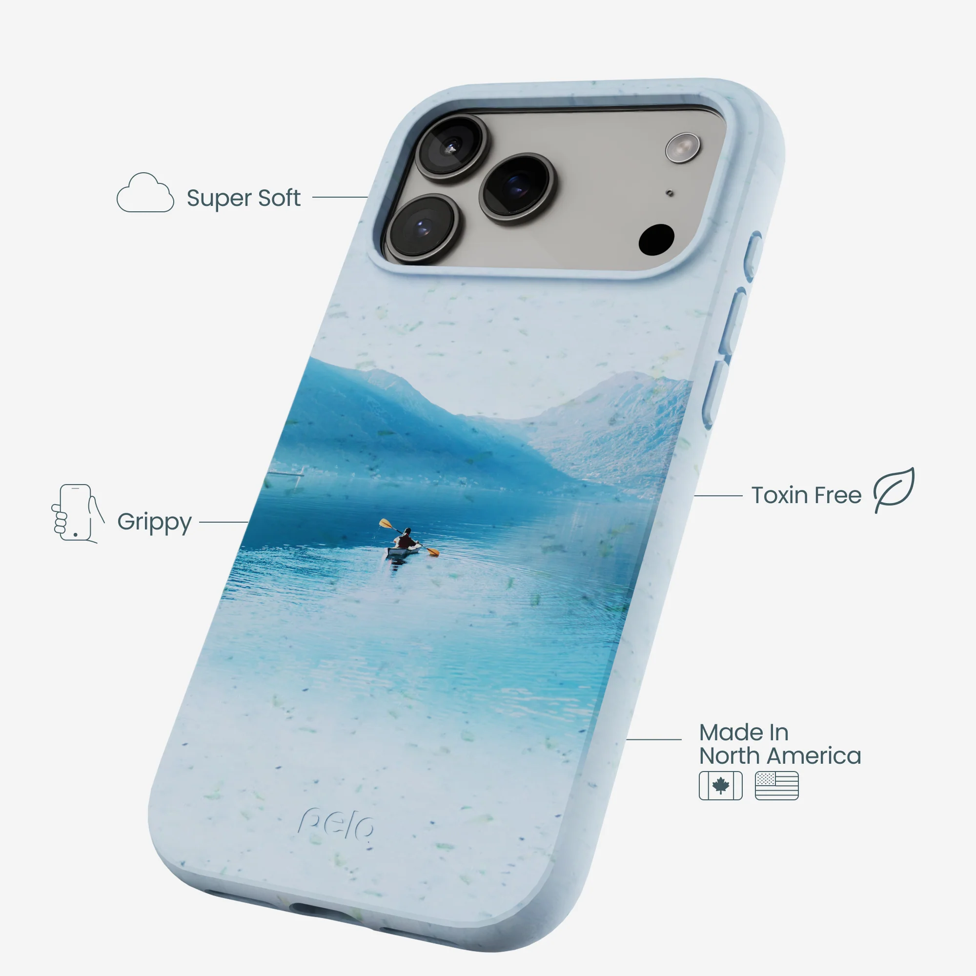 Powder Blue Serene iPhone 17 Pro Max Case - Image 4
