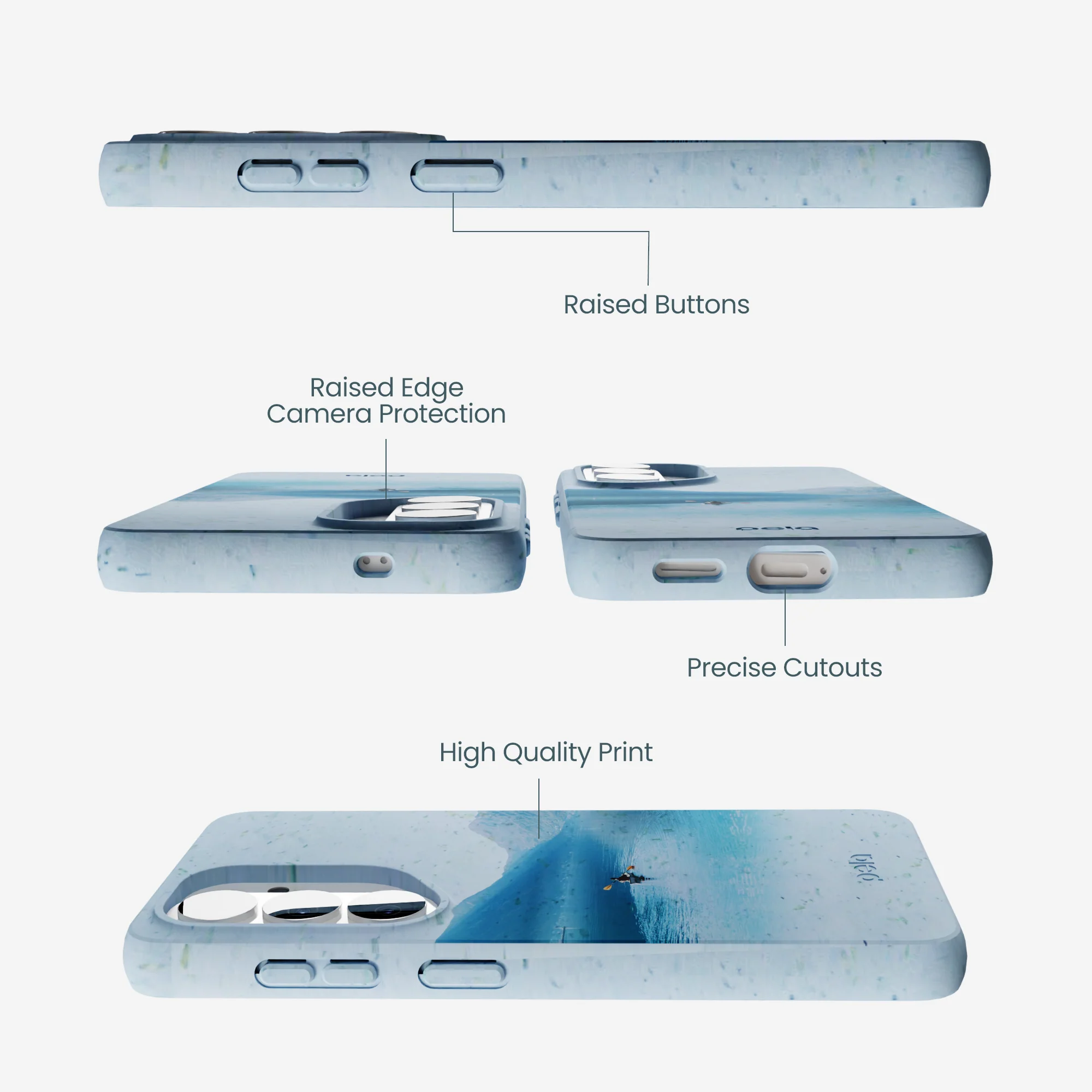 Powder Blue Serene Samsung Galaxy S26 Case - Image 2