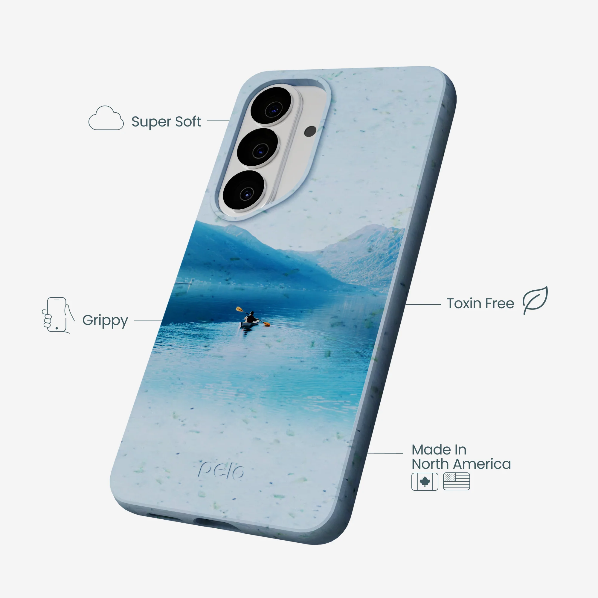 Powder Blue Serene Samsung Galaxy S26 Case - Image 3