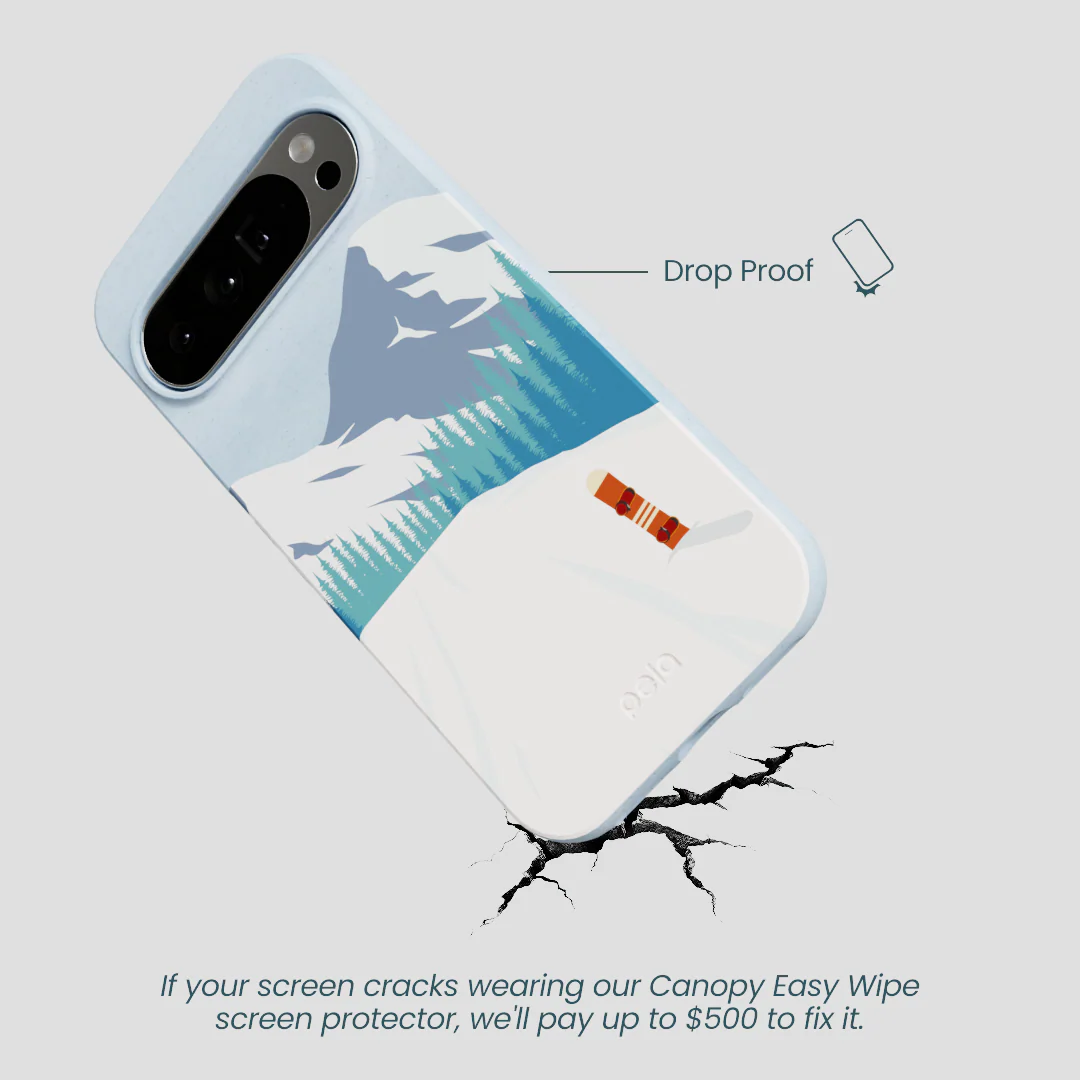 Powder Blue Shredding Peaks Google Pixel 10 Pro XL Case - Image 4