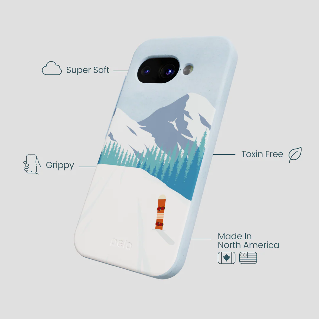Powder Blue Shredding Peaks Google Pixel 9a Case - Image 3