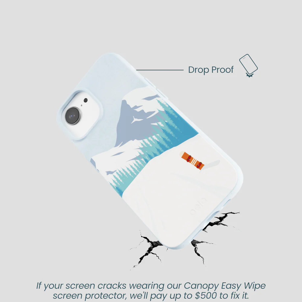 Powder Blue Shredding Peaks iPhone 16e/17e Case - Image 5