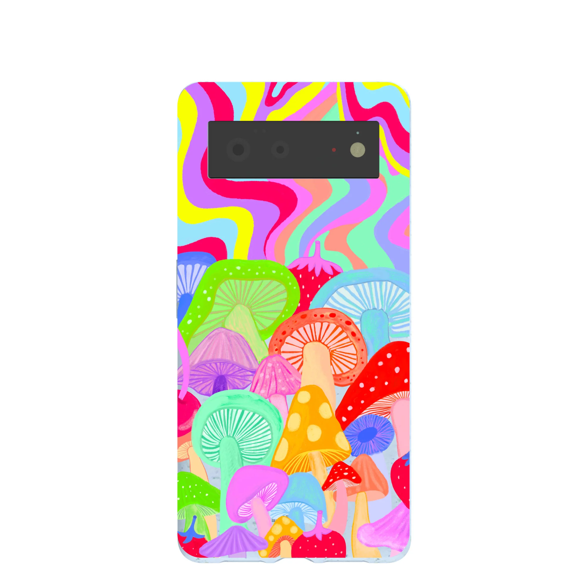 Powder Blue Shroom Spiral Google Pixel 6 Case