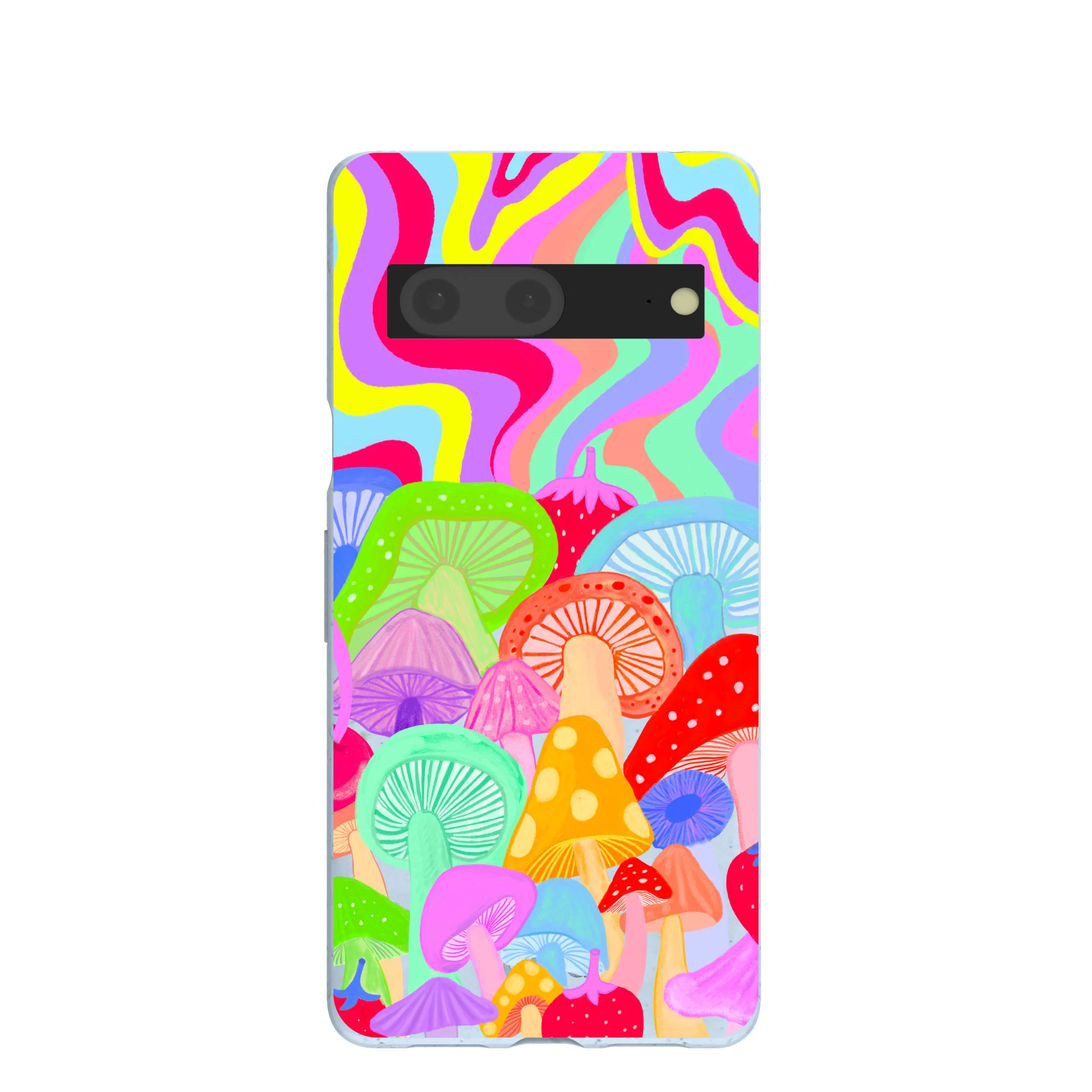 Powder Blue Shroom Spiral Google Pixel 7 Case