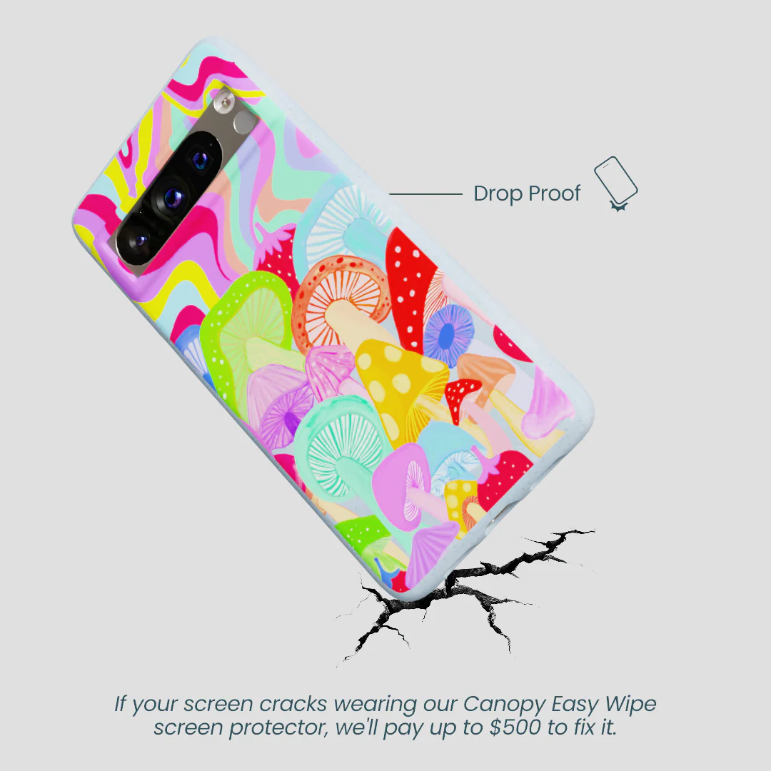 Powder Blue Shroom Spiral Google Pixel 8 Pro Case - Image 4