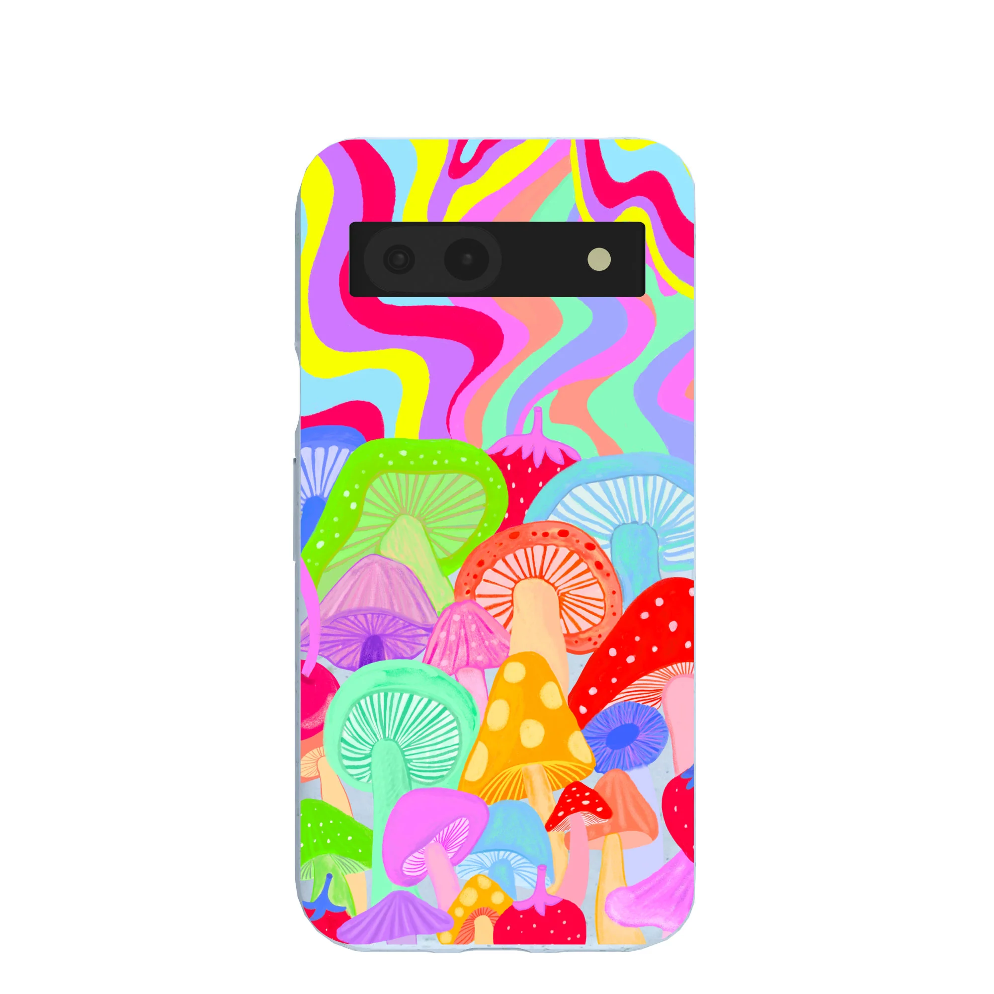 Powder Blue Shroom Spiral Google Pixel 8a Case
